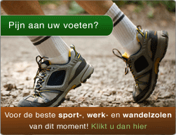 Pijn aan uw voeten? Voor de beste sport-, werk- en wandelzolen van dit moment! Klikt u dan hier.