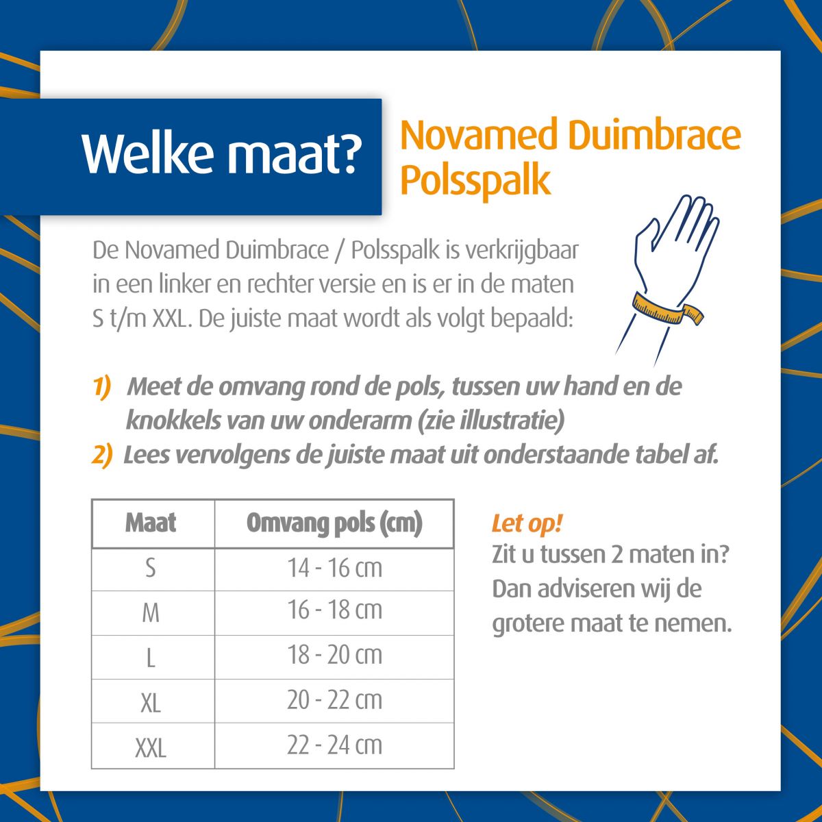 plakband hoffelijkheid Dakraam Novamed Duimbrace / Polsspalk | Podobrace.nl
