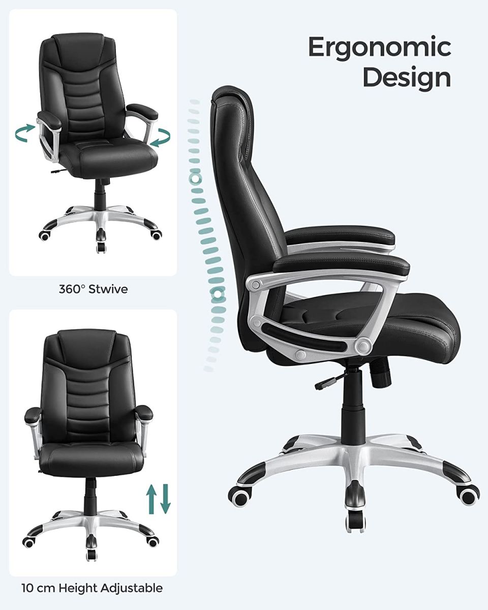 Rechtsaf Hertogin Besparing Luxe Design bureaustoel met hoog zitcomfort | Podobrace.nl