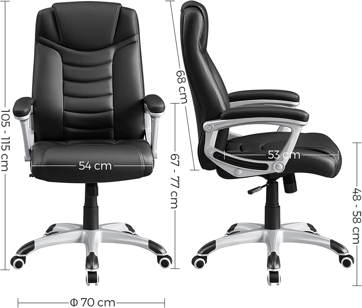 Rechtsaf Hertogin Besparing Luxe Design bureaustoel met hoog zitcomfort | Podobrace.nl