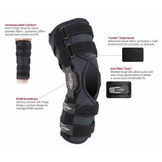 Donjoy Playmaker 2 Kniebrace wraparound