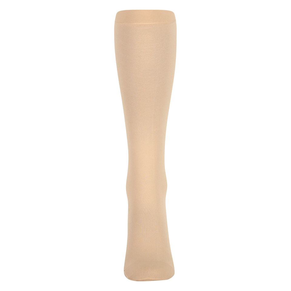 Dunimed steunkousen gesloten teen per paar beige