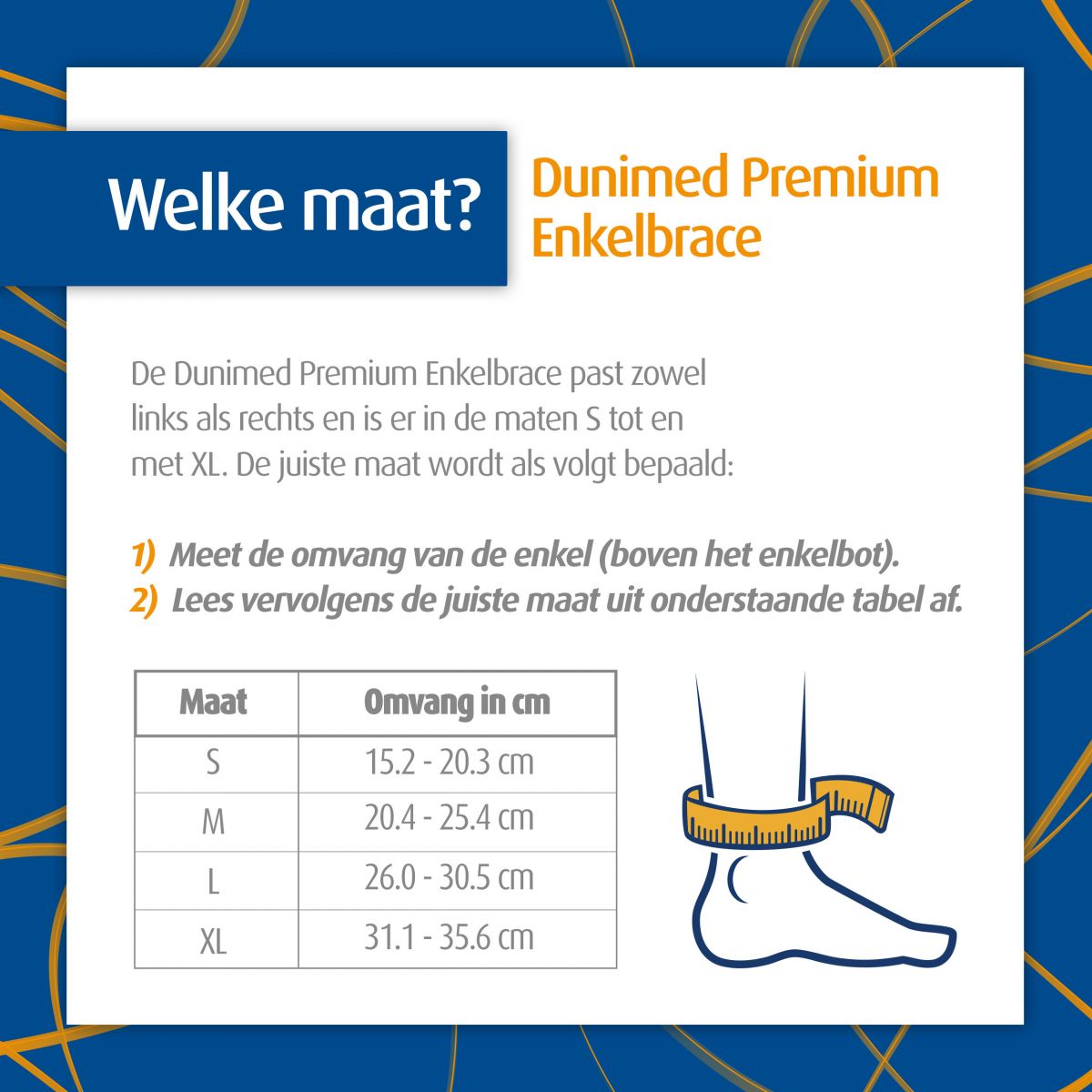 Dunimed Premium enkelbrace Podobrace
