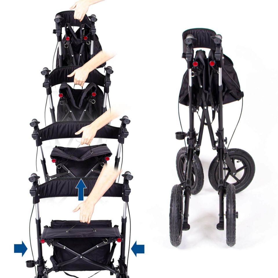 Rollator gemakkelijk opvouwbaar