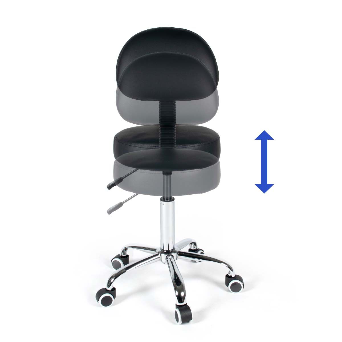 Zadelkruk Met Kantelbare Zitting Wit - - Webshop Anatomische