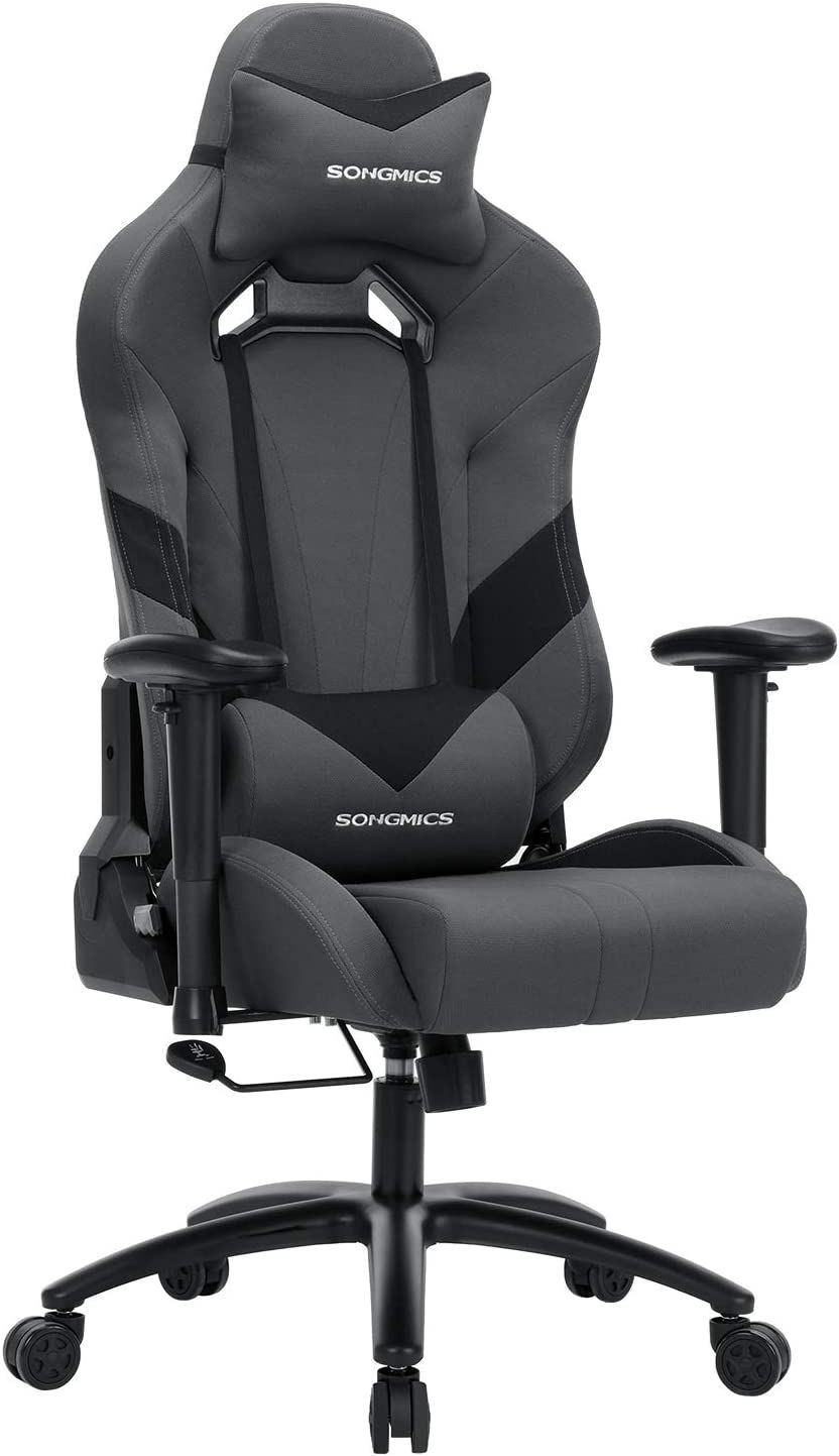 schetsen Classificatie Spotlijster Songmics Gamestoel (grijs) | Podobrace.nl