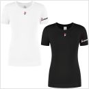 gladiator sports compressieshirt dames in zwart en wit van voren gefotografeerd