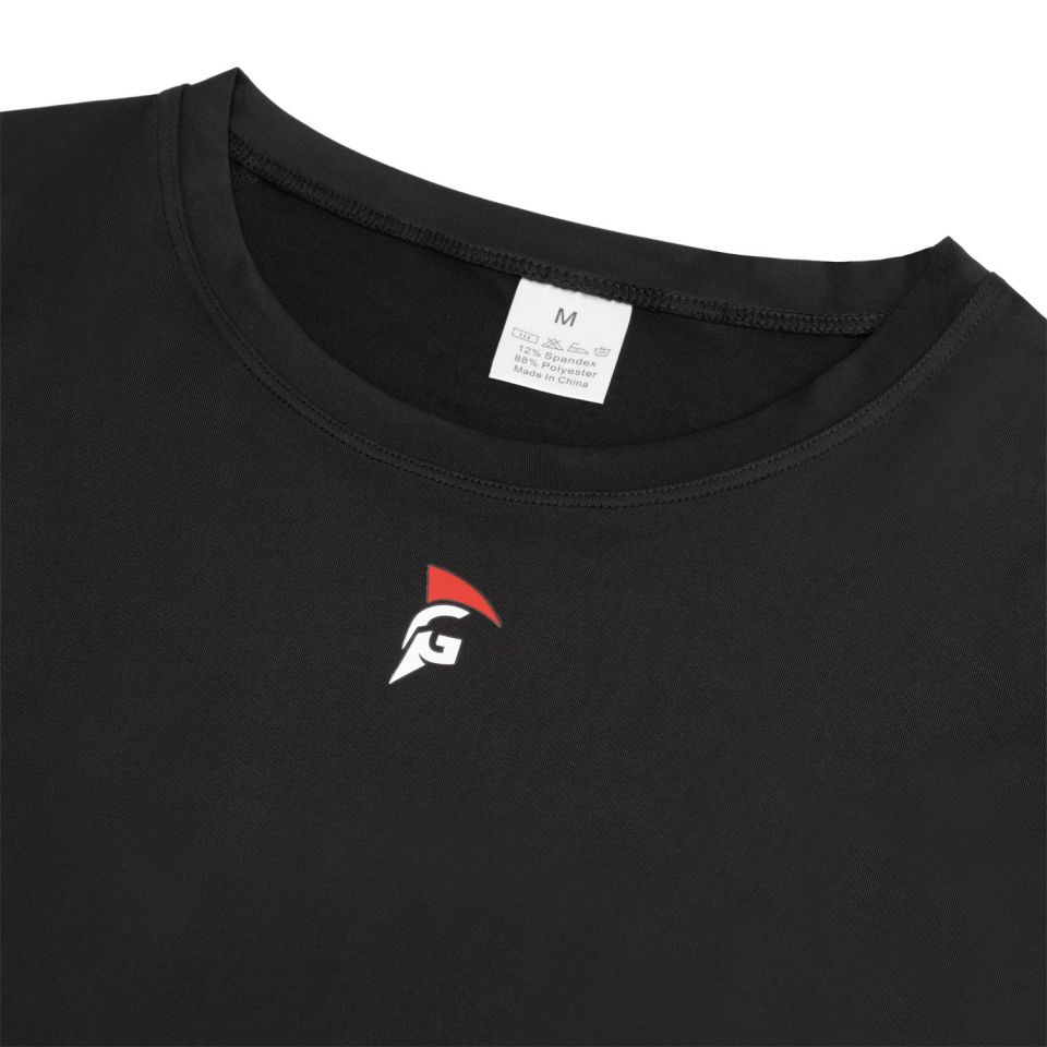 gladiator sports compressieshirt dames in zwart detailfoto
