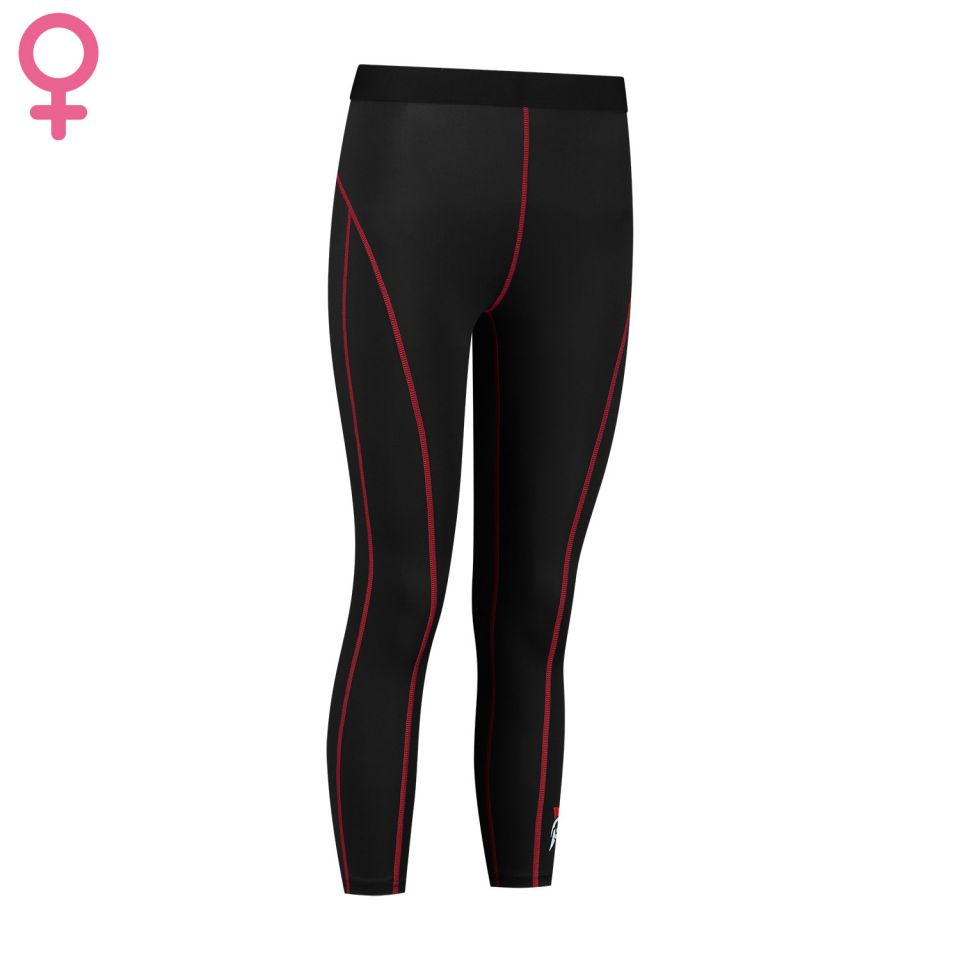 gladiator sports compressiebroek lang dames schuin
