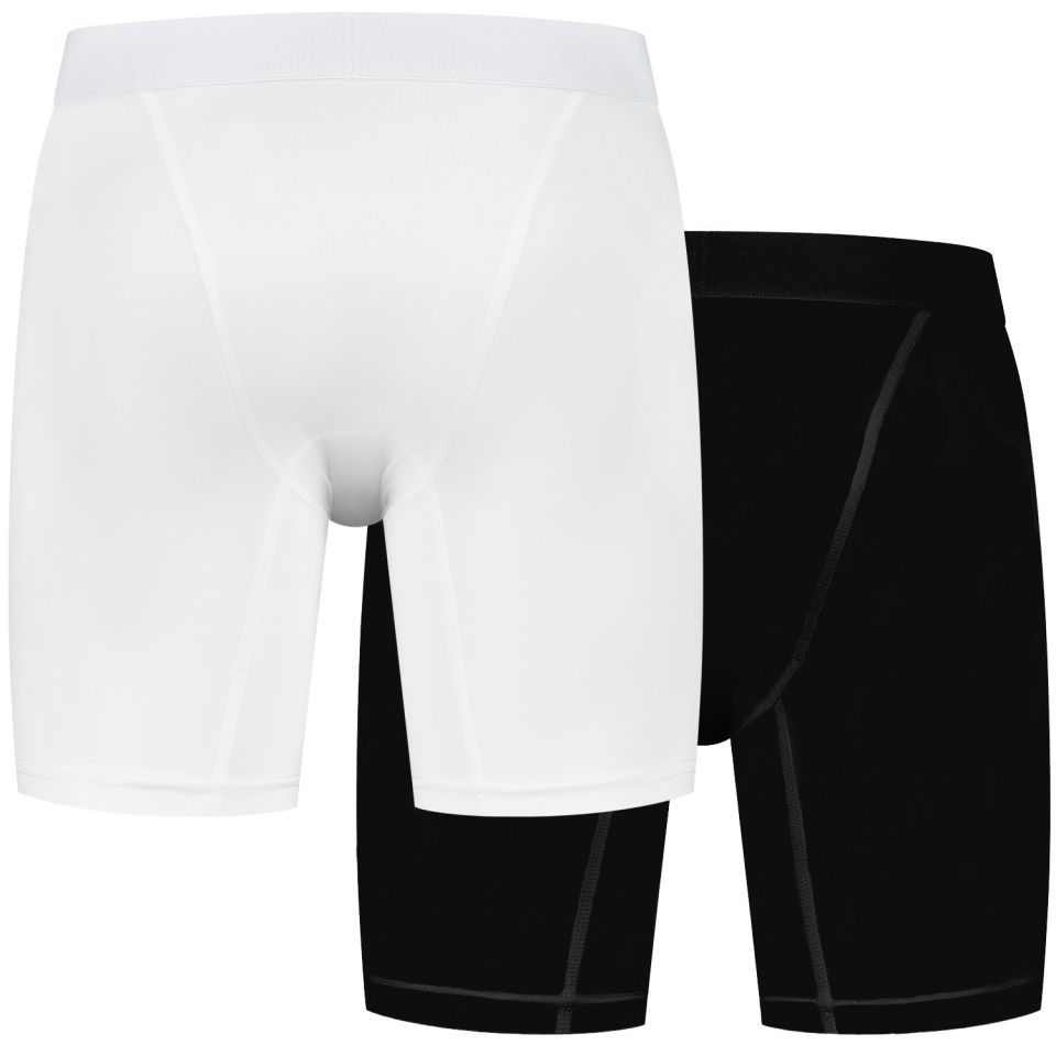 gladiator sports compressiebroek liesbroek heren wit en zwart achterkant