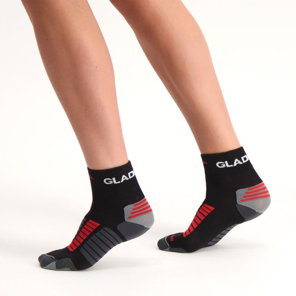 gladiator sports compressiesokken zwart zijkant