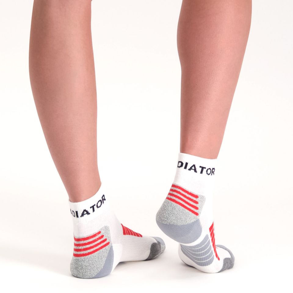 gladiator sports compressiesokken wit achterkant