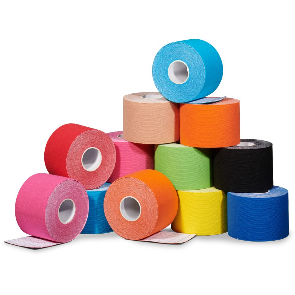 gladiator sports kinesiotape 12 rollen opgestapeld