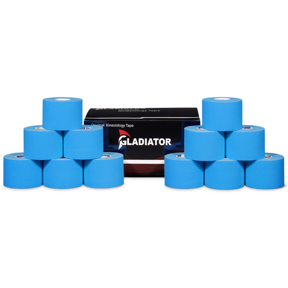 gladiator sports kinesiotape 12 rollen blauw