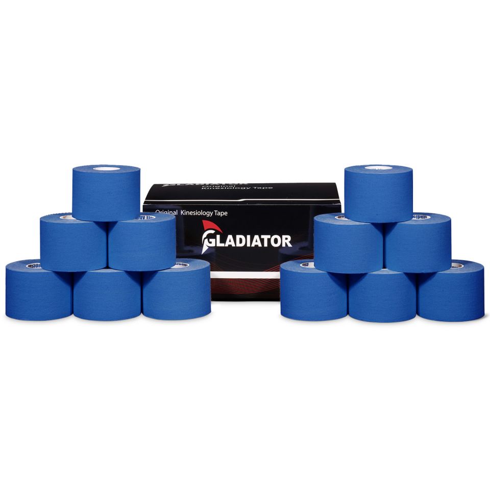 gladiator sports kinesiotape 12 rollen donkerblauw