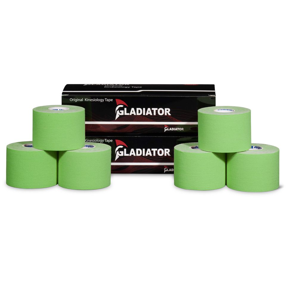 gladiator sports kinesiotape 6 rollen groen