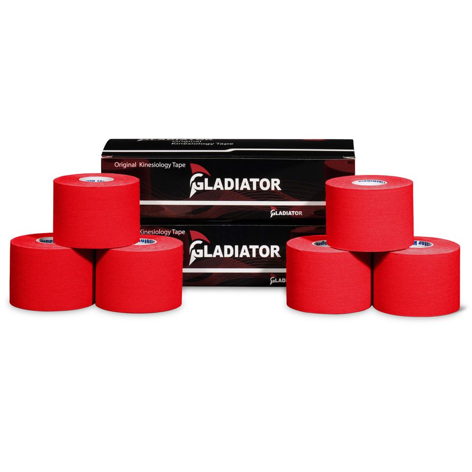 gladiator sports kinesiotape 6 rollen rood