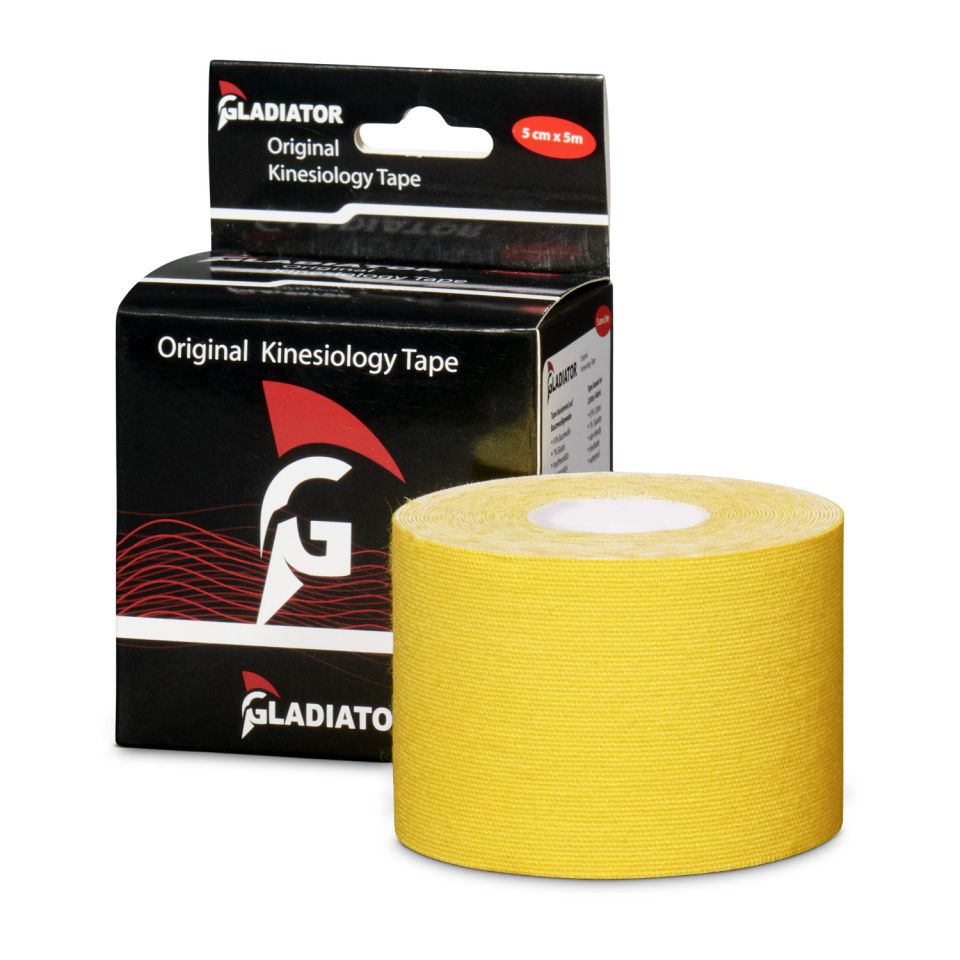 gladiator sports kinesiotape per rol geel