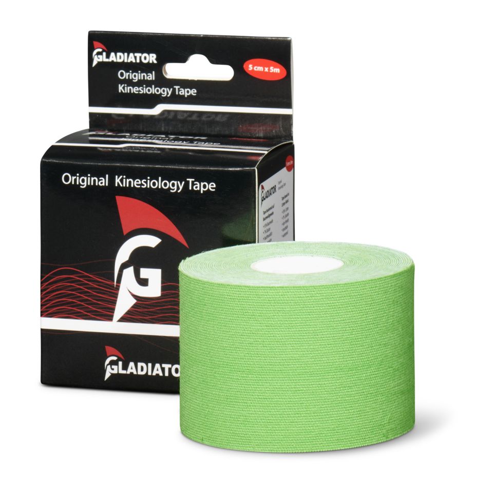 gladiator sports kinesiotape per rol groen