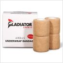 Gladiator sports ondertape bandage 4 rollen beige