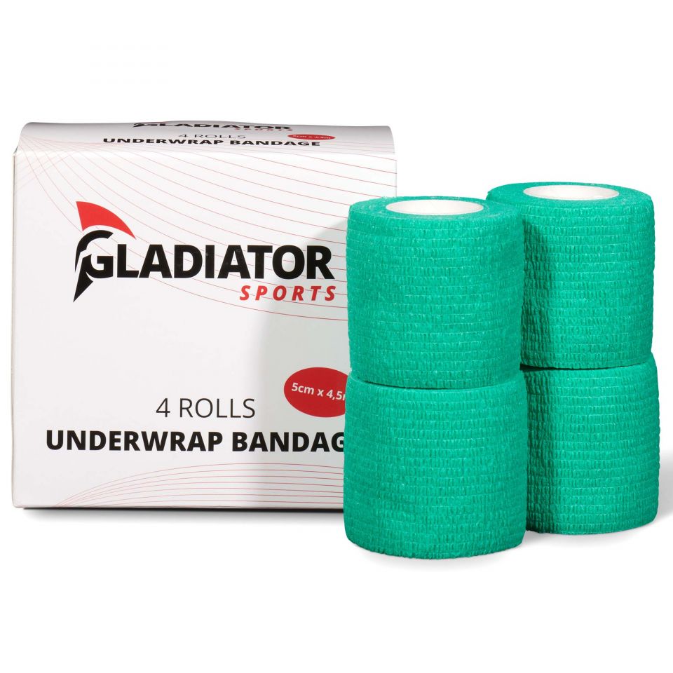 Gladiator sports ondertape bandage 4 rollen groen