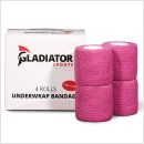 Gladiator sports ondertape bandage 4 rollen roze