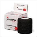 Gladiator sports ondertape bandage per rol zwart met doosje