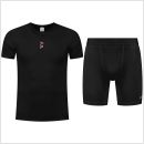 gladiator sports pakket compressiebroek en shirt heren in zwart