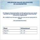 Maattabel Hielspoor halve gelzooltjes
