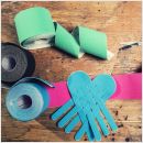 Kinesiotape per rol rollen uitgeknipt