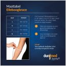 maattabel dunimed elleboogbrace / elleboogsteun