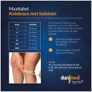 Maattabel kniebrace met baleinen