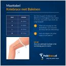 Maattabel van de One Support Kniebrace met baleinen
