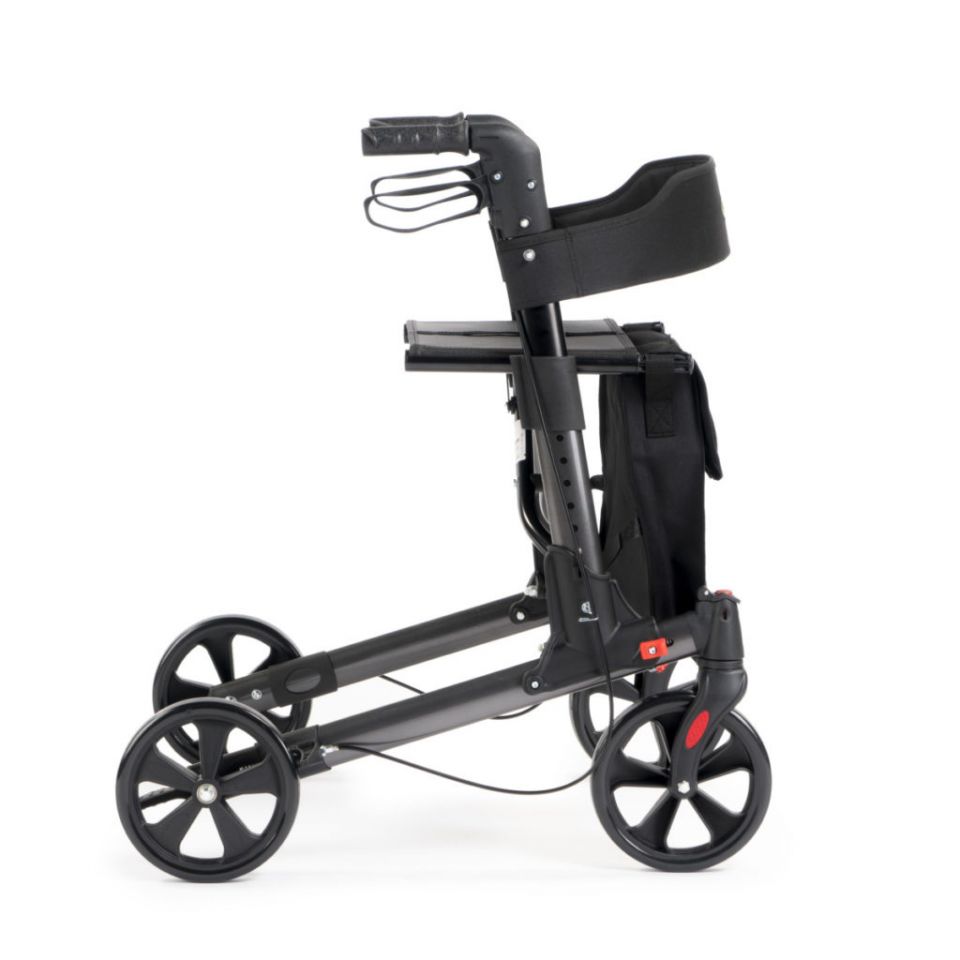 MultiMotion Rollator Lichtgewicht Dubbel Opvouwbaar zijkant