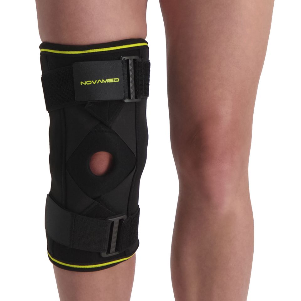 novamed scharnier kniebrace max met gekruiste banden