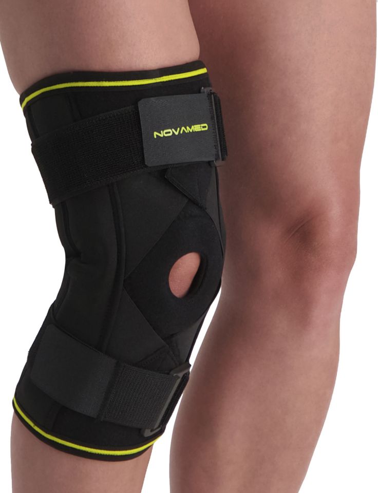 novamed scharnier kniebrace max met gekruiste banden groot