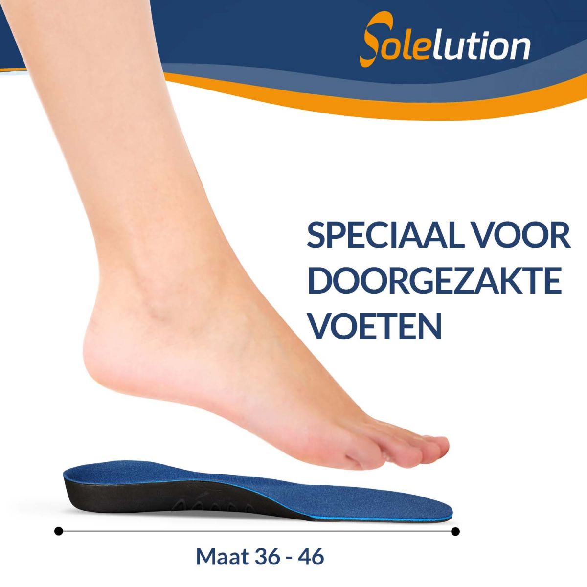 Solelution Doorgezakte voet zolen Per paar