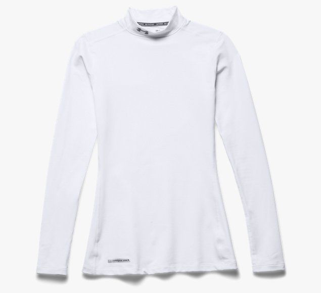hemel Verschillende goederen Ontstaan Damesmock Under Armour ColdGear Shirt (wit) | Podobrace.nl