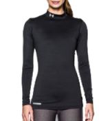 Damesmock Under Armour ColdGear® Compressie Shirt zwart