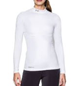 Damesmock Under Armour ColdGear® Compressie Shirt wit