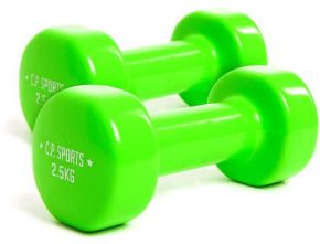 dumbell set groen 2,5 kilogram