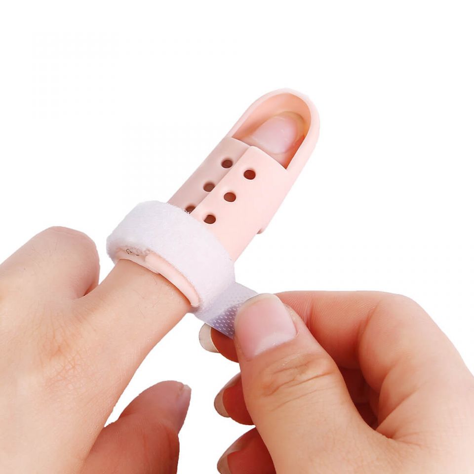dunimed mallet finger vingerspalk gedragen om linkerwijsvinger