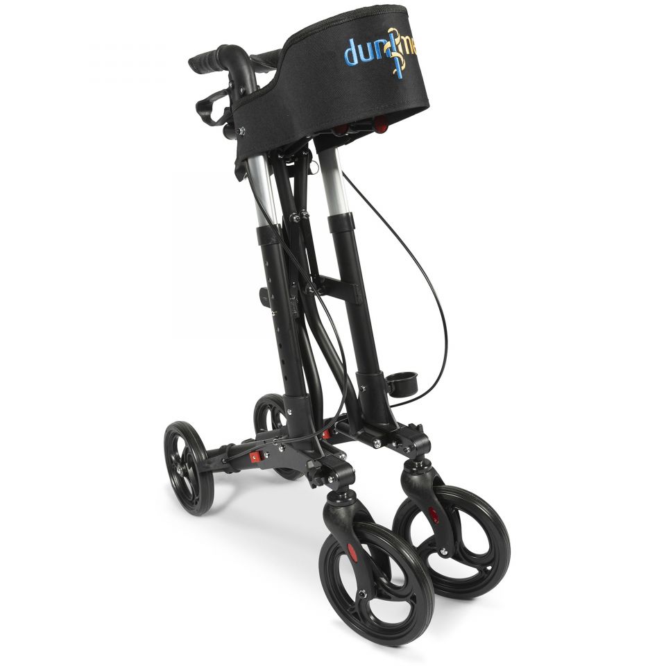 Dunimed premium lichtgewicht rollator opgevouwen