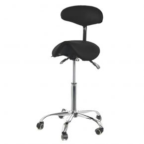 ergolution hoge ergonomische zadelkruk met rugleuning kopen