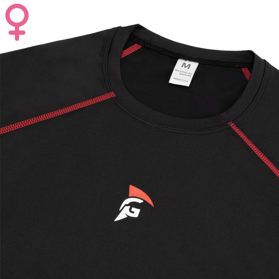 gladiator sports compressie shirt lange mouwen dames detail