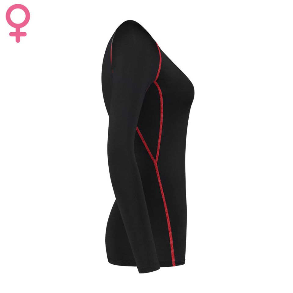 gladiator sports compressie shirt lange mouwen dames zijkant