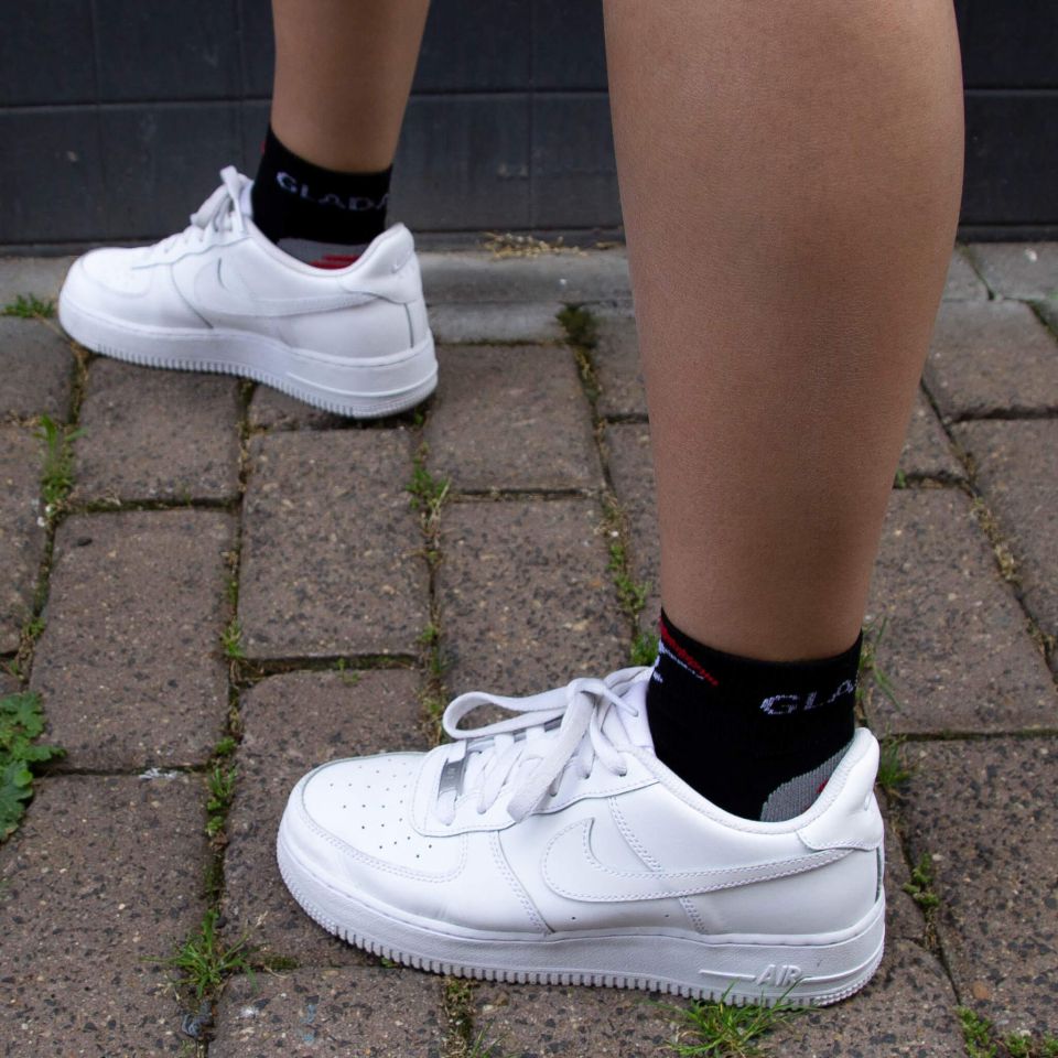 gladiator sports compressiesokken zwart zoom