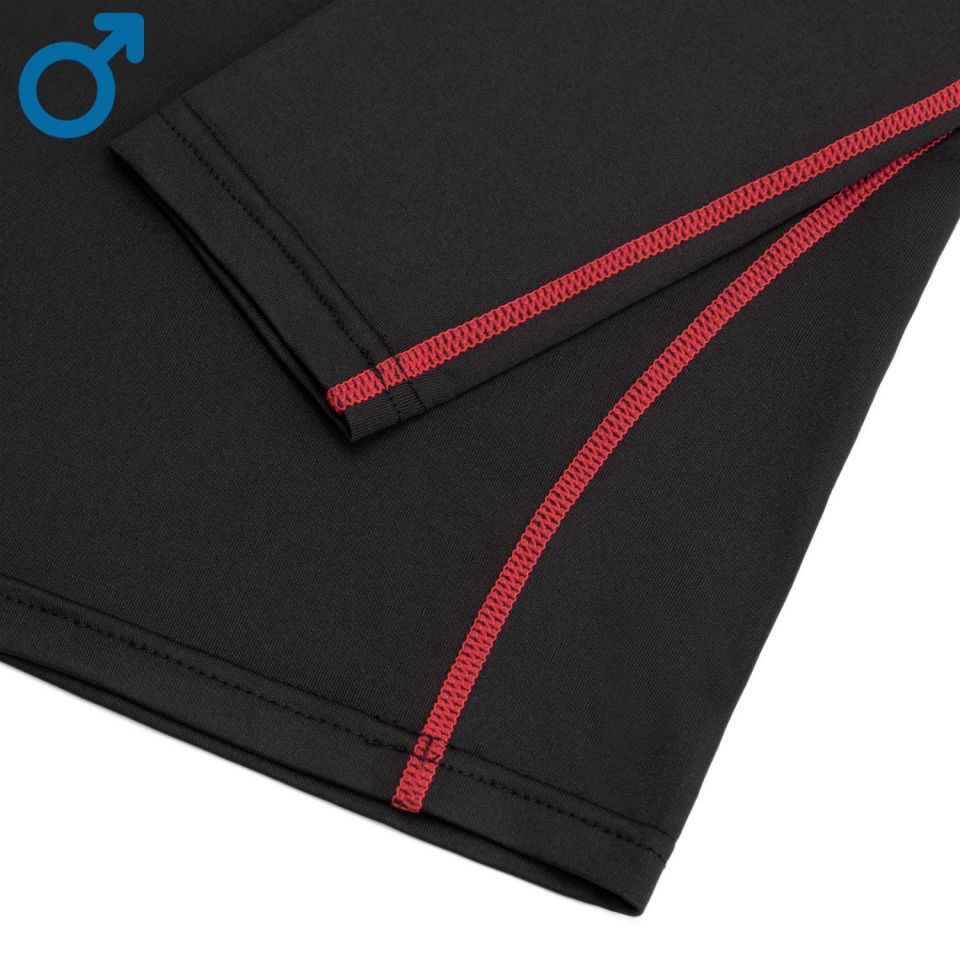 gladiator sports compressie shirt lange mouwen heren detail naden
