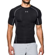 Under Armour HeatGear Compressie shirt zwart