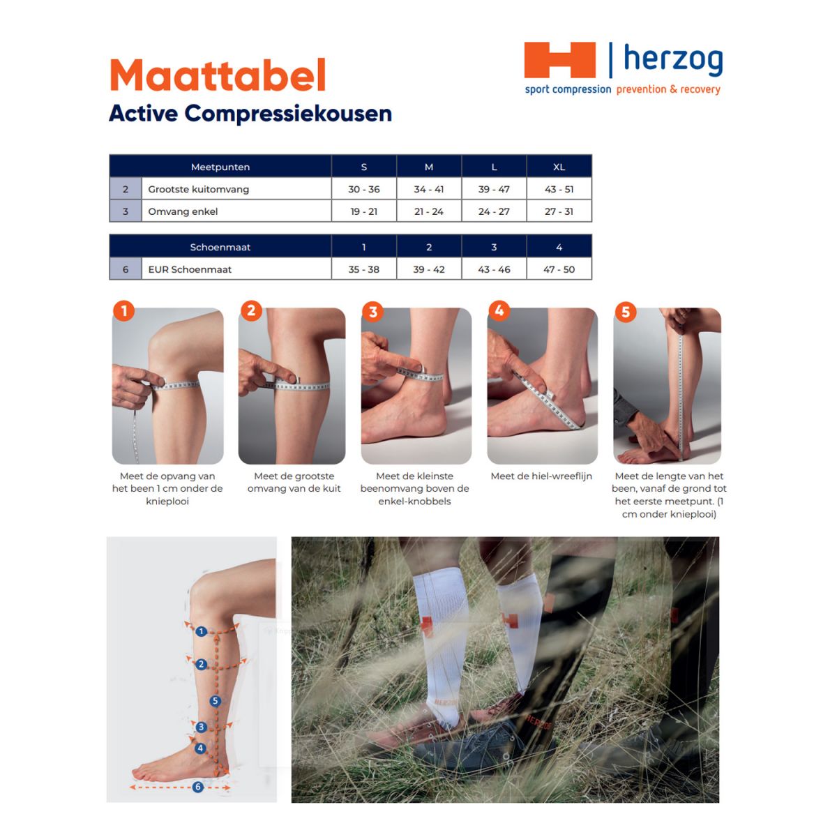 Herzog Active Compressiekousen | Podobrace.nl